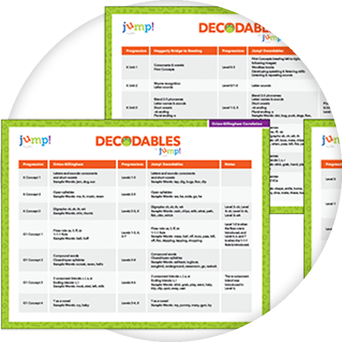 Decodables by Jump! Circle_Correlations