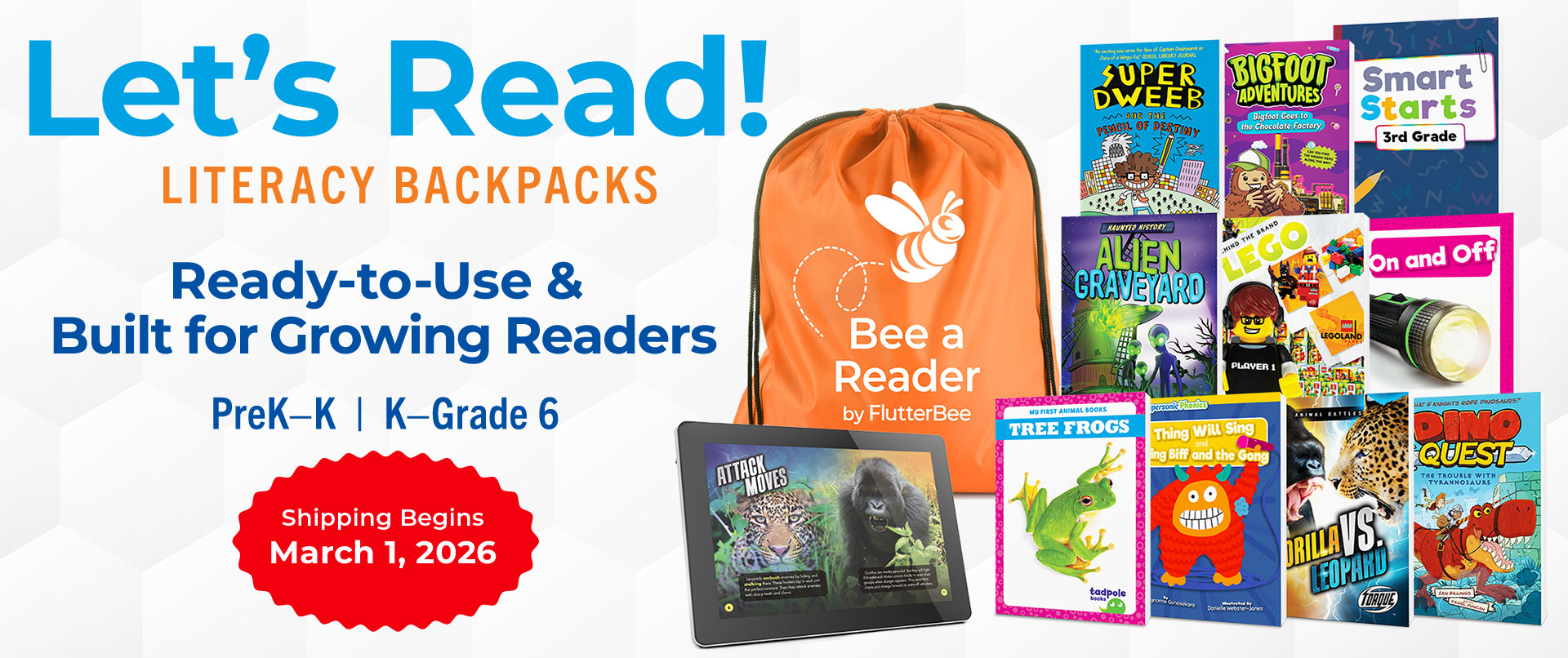 Let's Read Literacy Backpacks