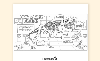 Dinosaur Coloring & Learning Pages