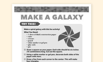 Make a Galaxy Activity
