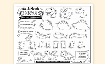 Mix & Match Dinosaurs