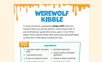 Monster Meals Recipe: Werewolf Kibble