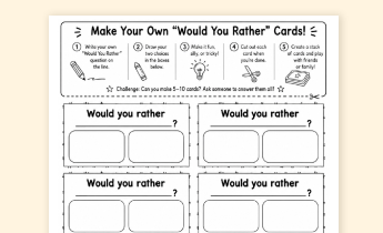 “Would You Rather?” Cards